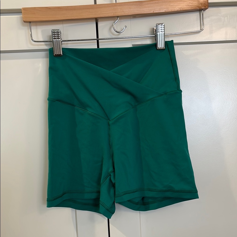 Aerie High Waist Green Shorts